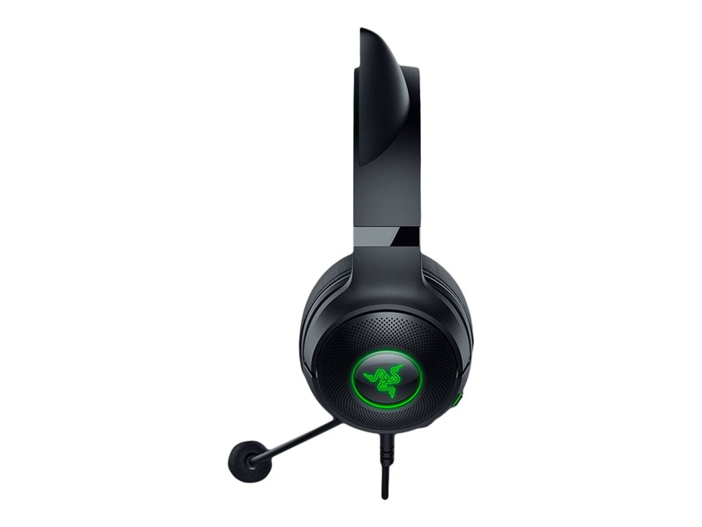 Razer Kraken Kitty V2 - Auricular - tamaño completo - cableado - USB - aislamiento de ruido - negro-11
