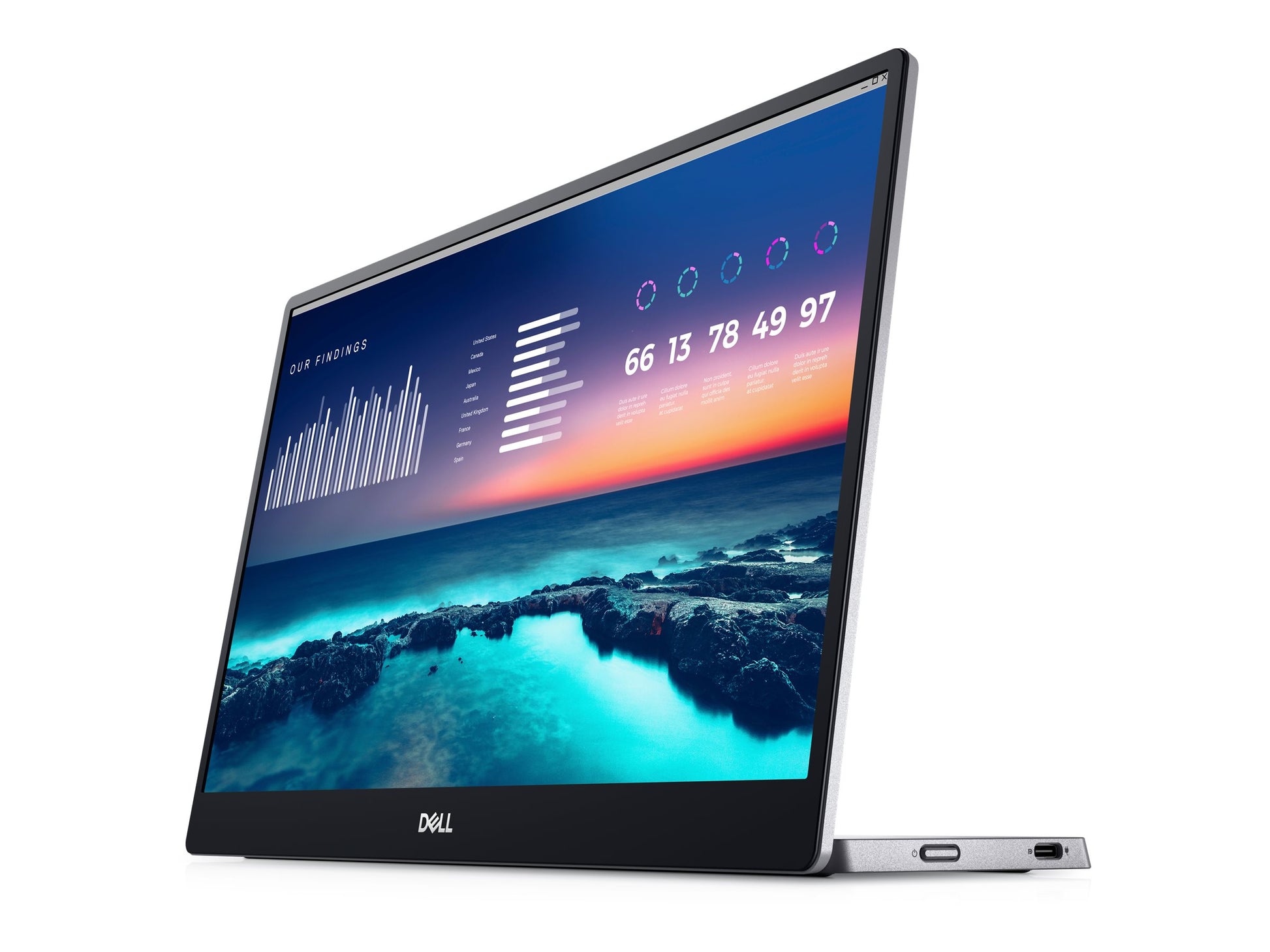 Dell P1424H - Monitor LED - 14" - portátil - 1920 x 1080 Full HD (1080p) - IPS - 300 cd/m² - 700:1 - 6 ms - 2xUSB-C - BTO - con 3 años de servicio de intercambio avanzado y garantía de hardware limitada-11