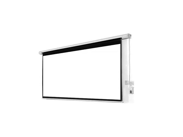 Klip Xtreme KPS-503 - Pantalla de proyección - Motor de 110v - 120 pulgada ( 305 cm ) - Dimensiones: 94.4" x 70.9" / 2.40 x 1.80 m - 4:3 - Grosor de la pantalla: 0.42mm +/-0.03 - Blanco Mate - Control remoto - VOLTAJE 110v-1