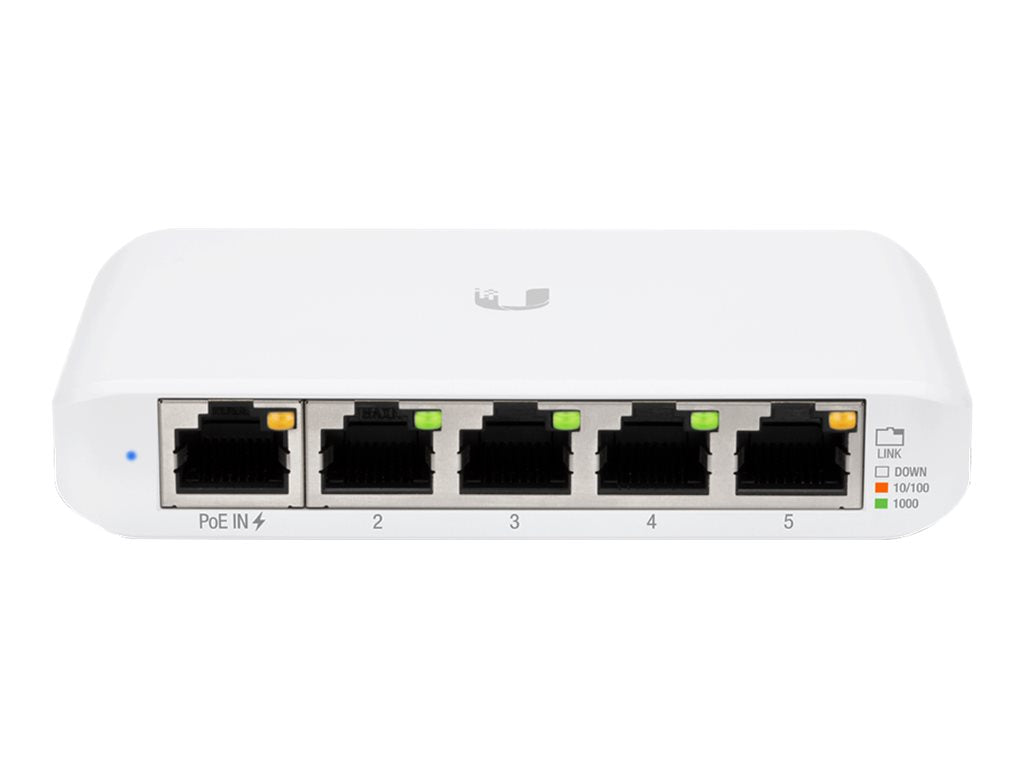 Ubiquiti UniFi Switch USW Flex Mini - Conmutador - inteligente - 4 x 10/100/1000 + 1 x 10/100/1000 (PoE+) - sobremesa - PoE+-13
