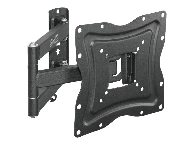 Klip Xtreme KPM-875 - Kit de montaje (placa de contacto, soporte para montaje en pared, brazo oscilante doble) - para pantalla plana - acero con recubrimiento en polvo - negro - tamaño de pantalla: 13"-46" - interfaz de montaje: hasta 400 x 400 mm - se pu-2