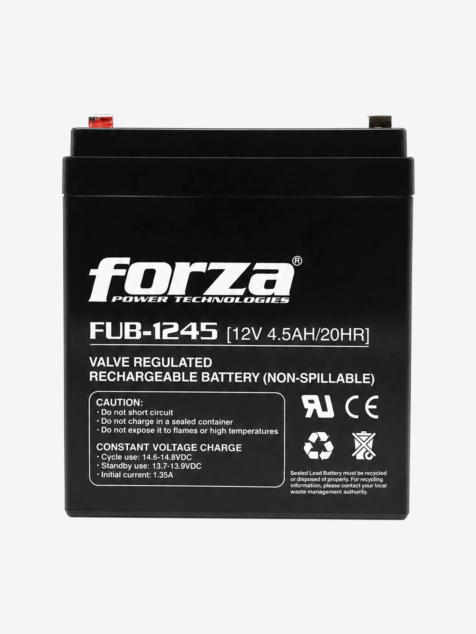 BATERIA UPS FUB-1245 12V 4.5Ah COLOR  FORZA-1