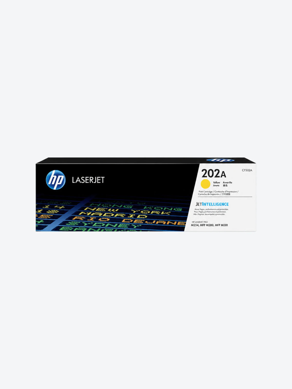 HP 202A - Amarillo - original - LaserJet - cartucho de tóner (CF502A) - para Color LaserJet Pro M254dw, M254nw, MFP M280nw, MFP M281cdw, MFP M281fdn, MFP M281fdw