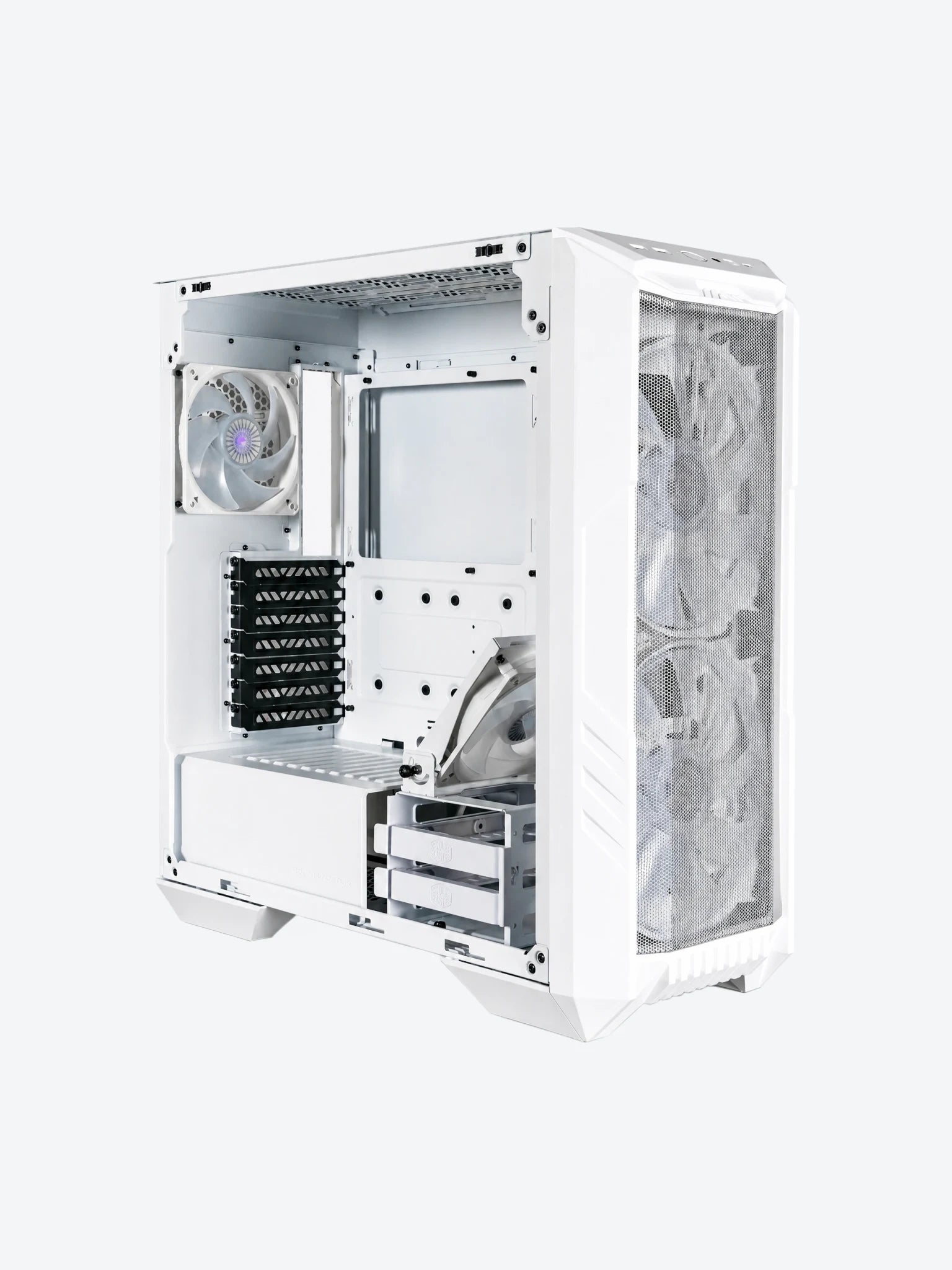 Case Cooler Master HAF 500 H500-WGNN-S00 Panel Frontal de Malla Ventilador ARGB Vidrio Templado Color Blanco