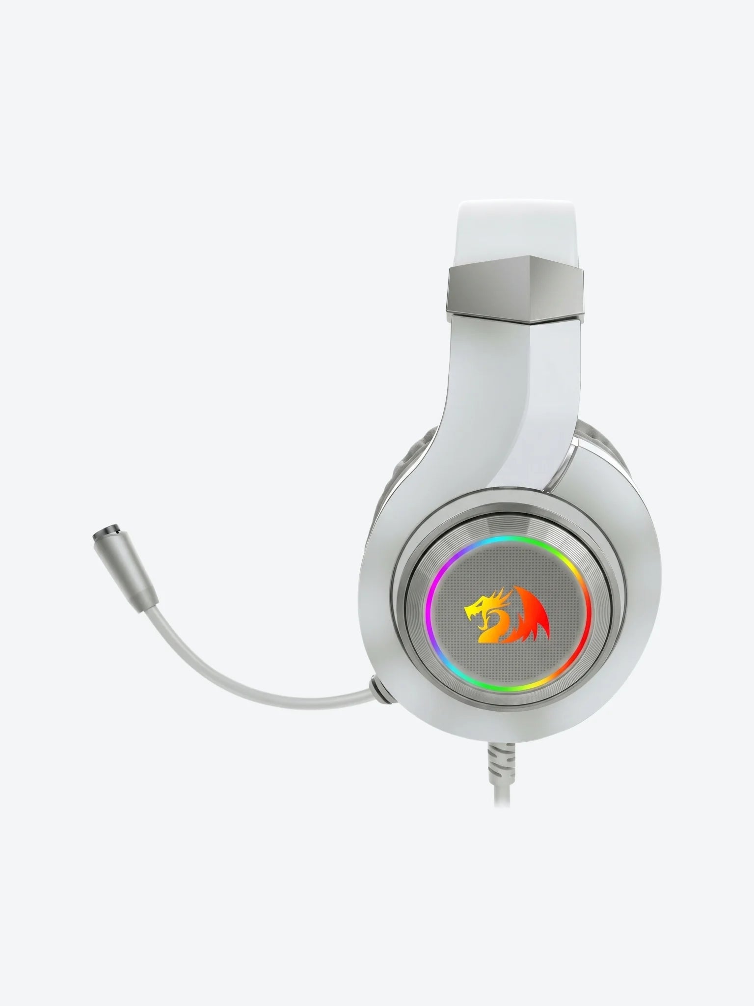 Headset Gaming Redragon H260W Hylas RGB 3.5mm Con Microfono Color Blanco