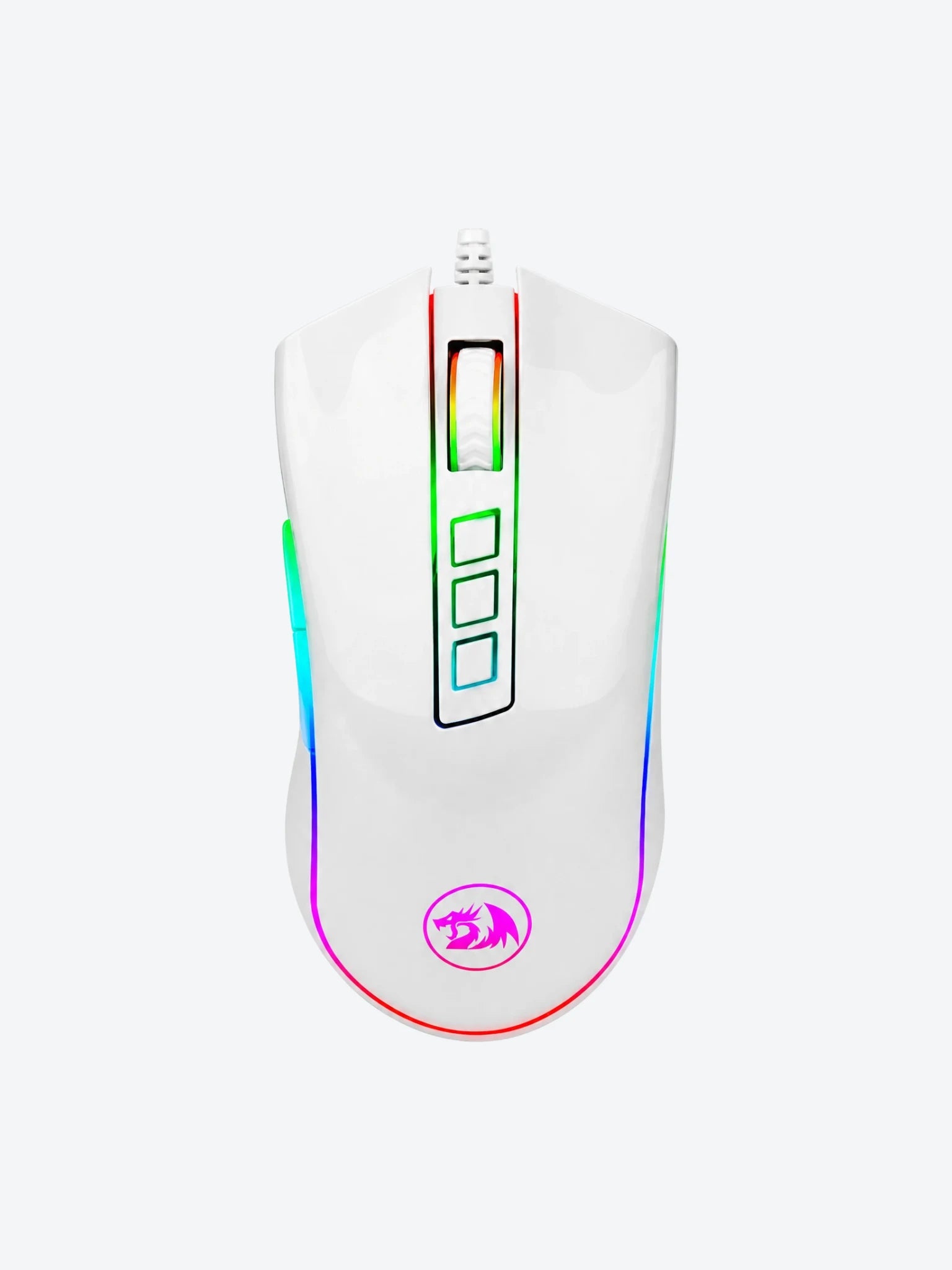 Mouse Gaming Redragon Cobra Chroma M711 RGB USB Color Blanco