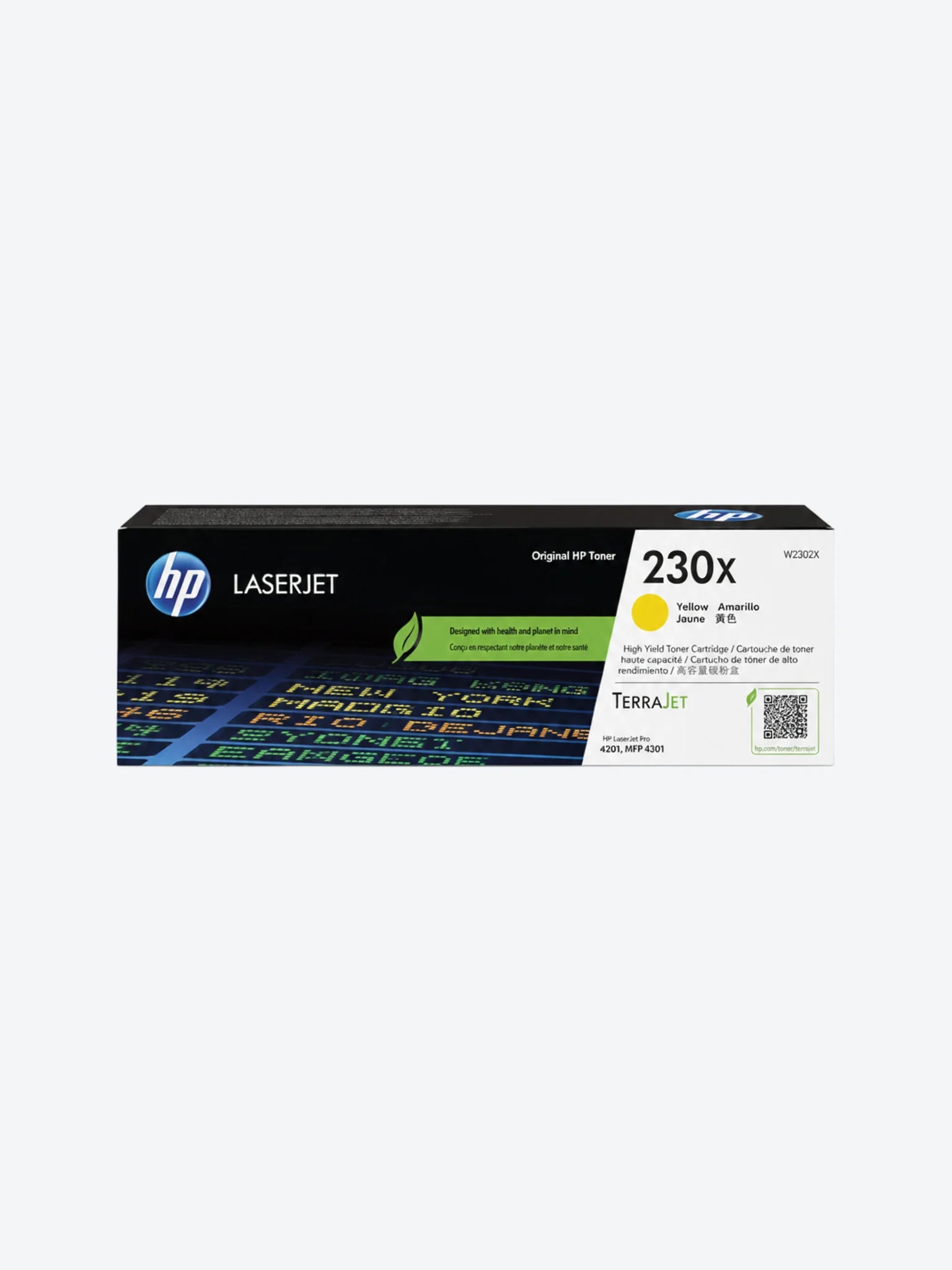 HP 230X - Amarillo - original - LaserJet - cartucho de tóner (W2302X) - para Color LaserJet Pro 4201, 4202, 4203, MFP 4301, MFP 4302, MFP 4303
