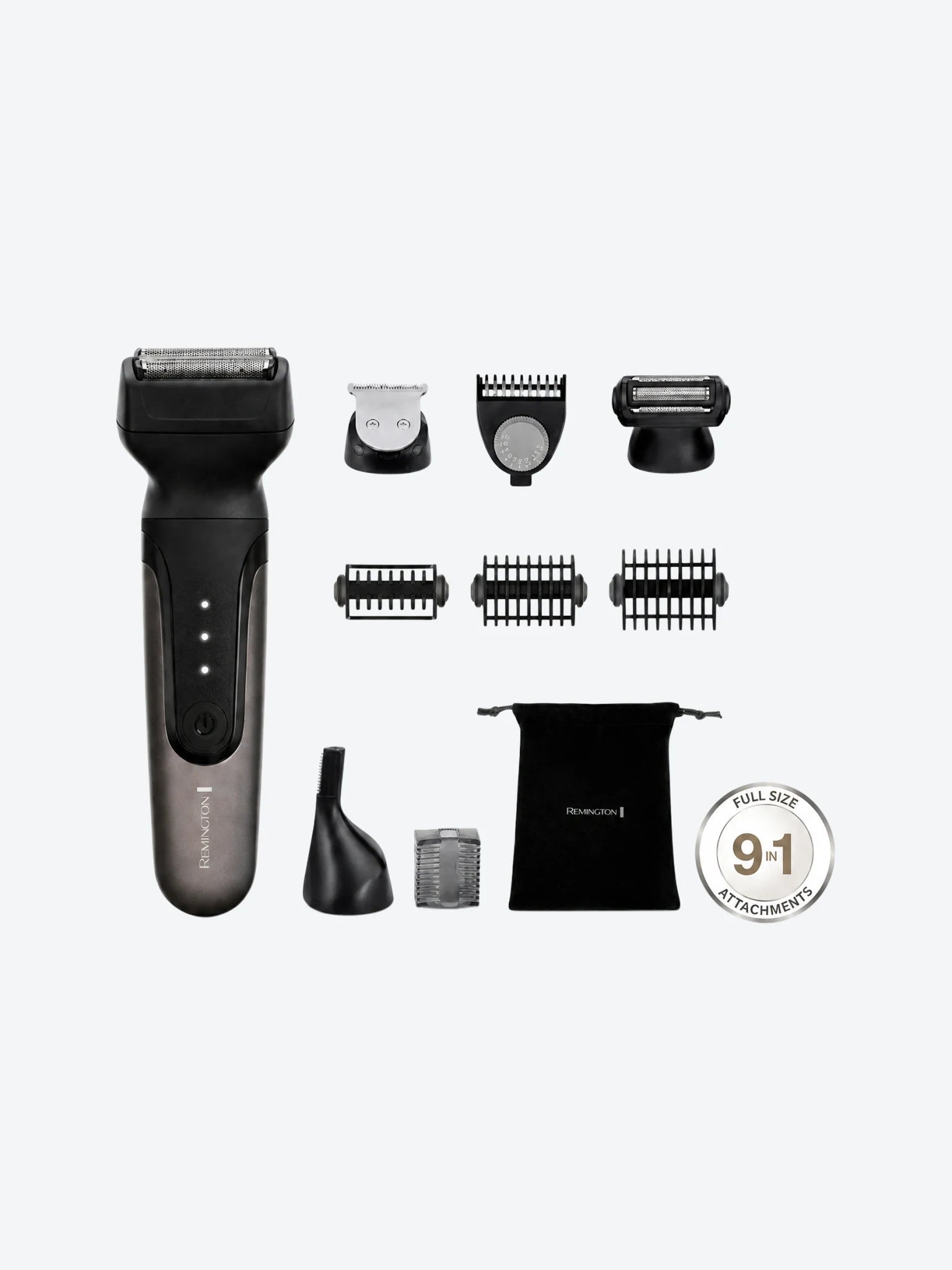 Rasuradora Remington SFG2040 Kit de 9 Piezas Acero