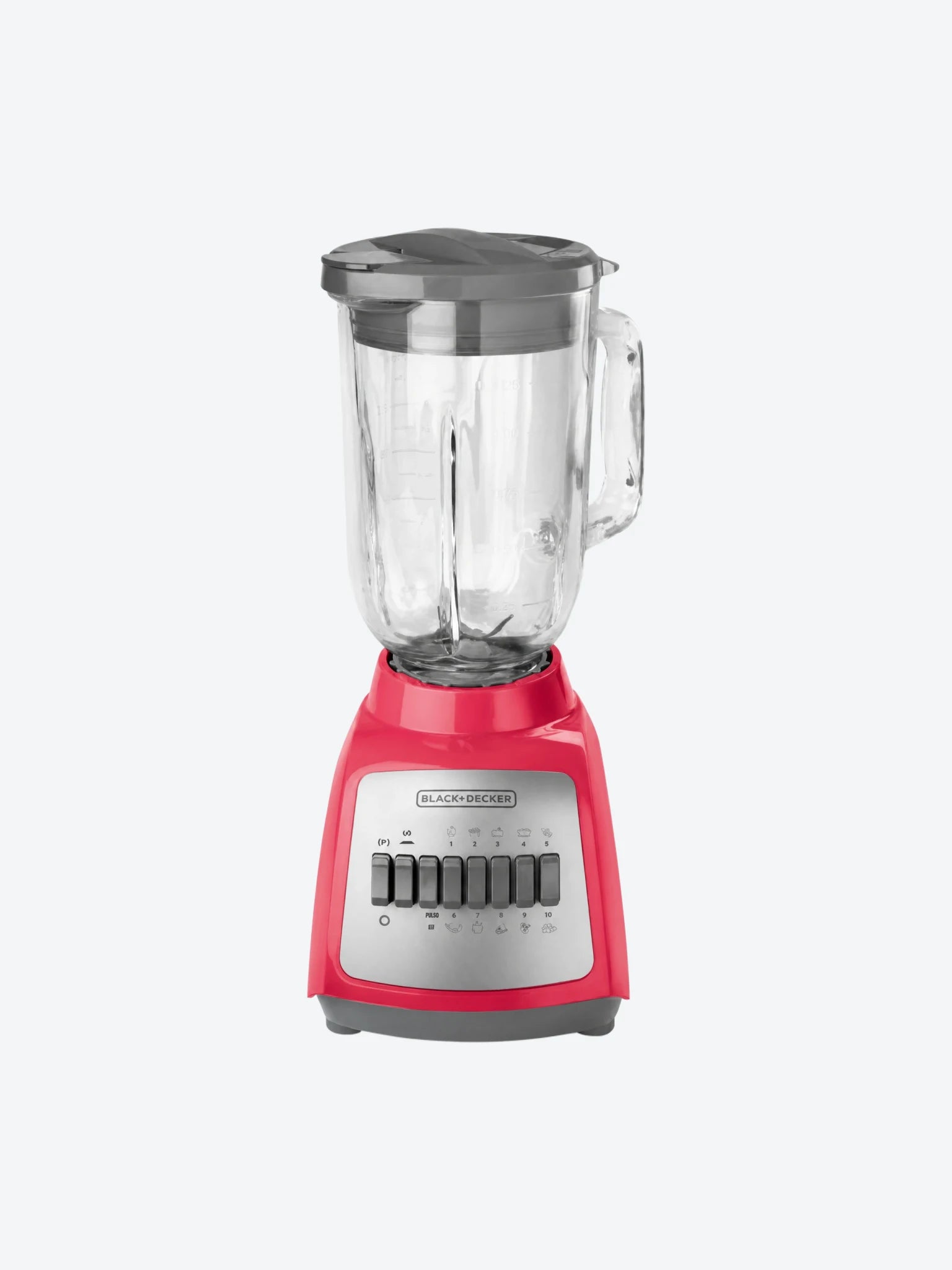 Licuadora Black+Decker BLBD210GP 10 Velocidades 550 Watts Jarra de Vidrio Color Rosado