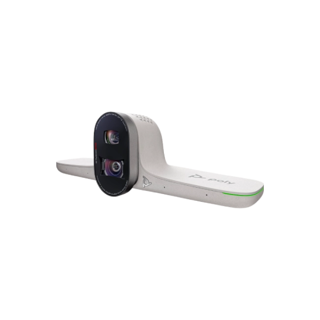 Poly Studio E70 - Cámera de conferencias - color - 2 de 20 MP - 3840 x 2160 - 4K, 2160p - LAN - USB-C - CC 12 V / PoE-2