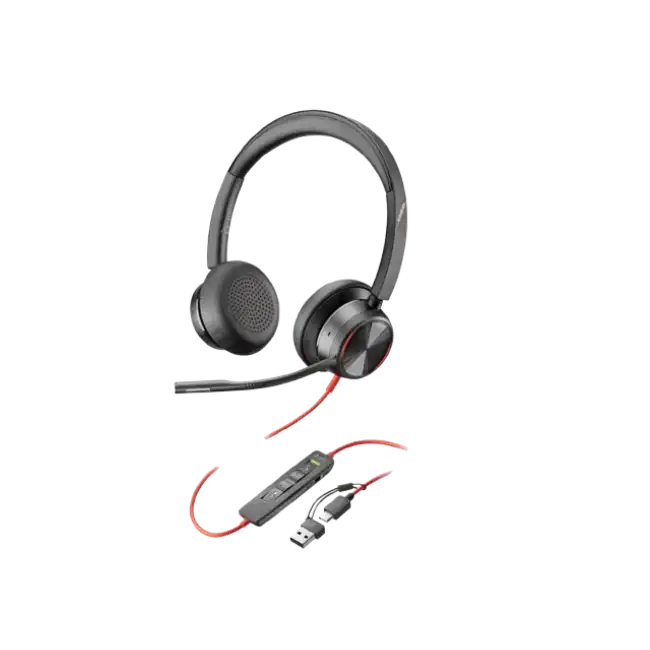 Poly Blackwire - 8225 - Headset - Stereo USB-C Headset +USB-C/A-3