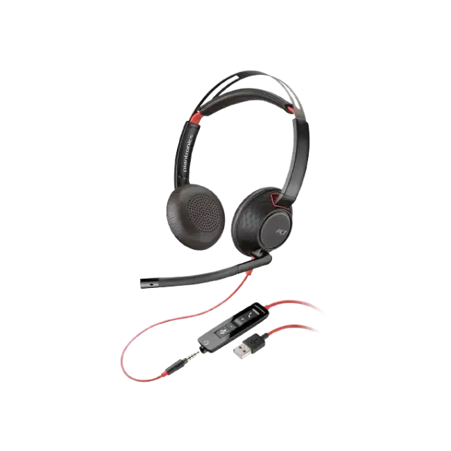 Poly Blackwire - 3325 - Headset - Wired - +3.5mm Plug +USB-C/A Adapter-3