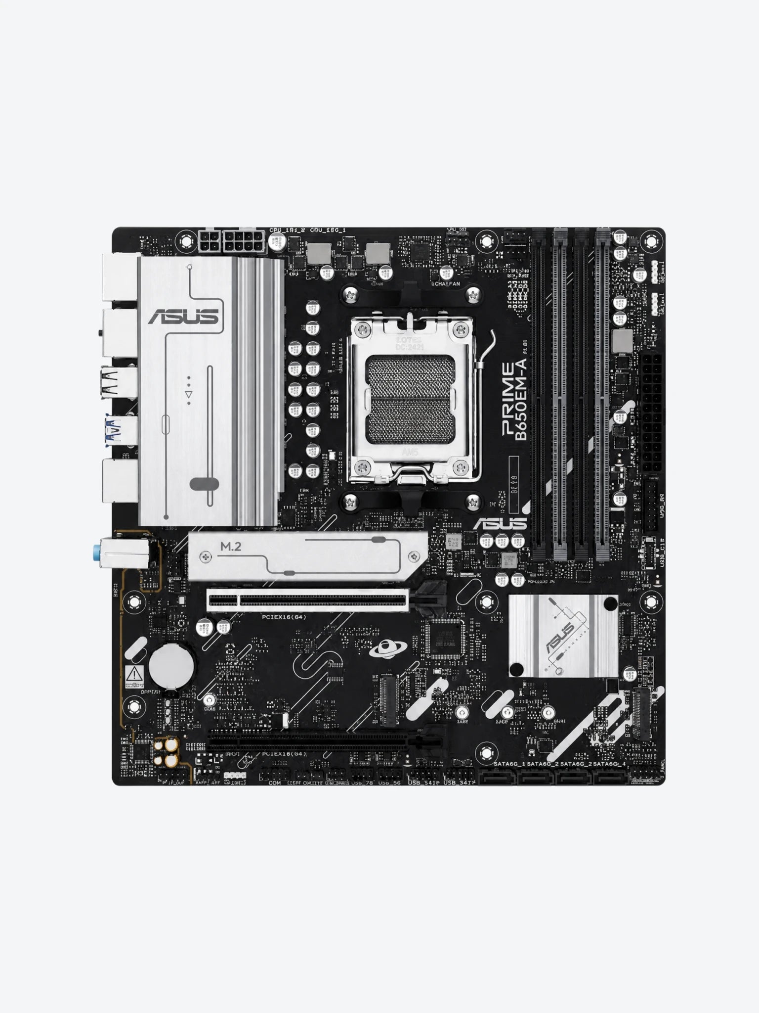 Tarjeta Madre Asus Prime B650EM-A AM5 Micro ATX DDR5 90MB1LP0-M0EAY0 Color Negro-1