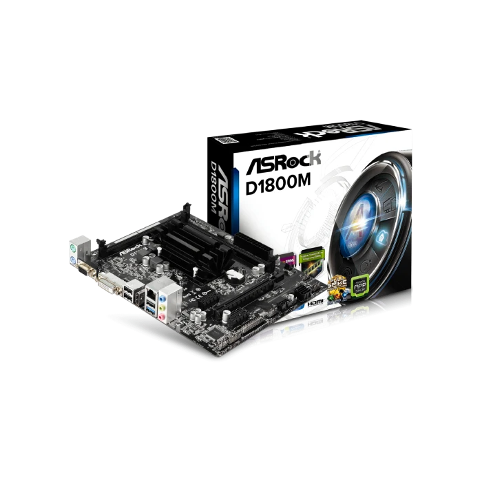 TARJETA MADRE ASROCK  J1800 D1800M MICRO ATX DDR3-4