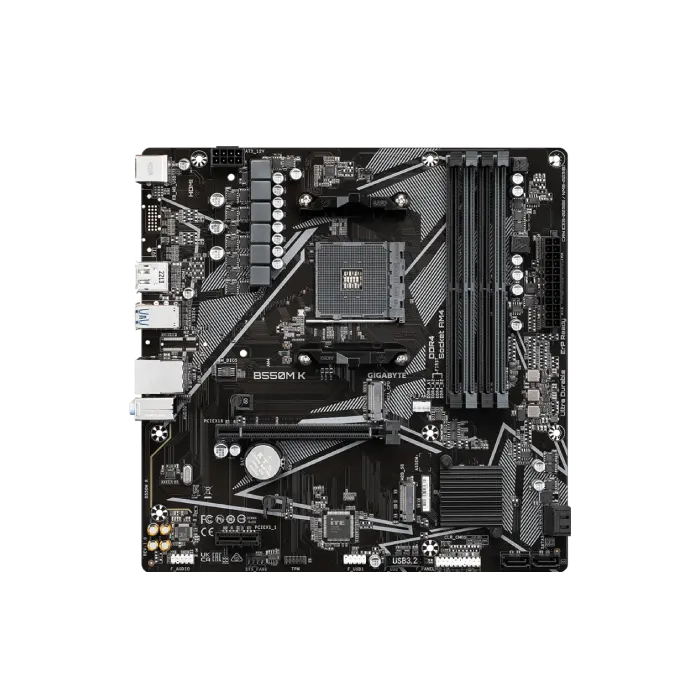 TARJETA MADRE GIGABYTE B550M K AM4 MICRO-ATX DDR4-3