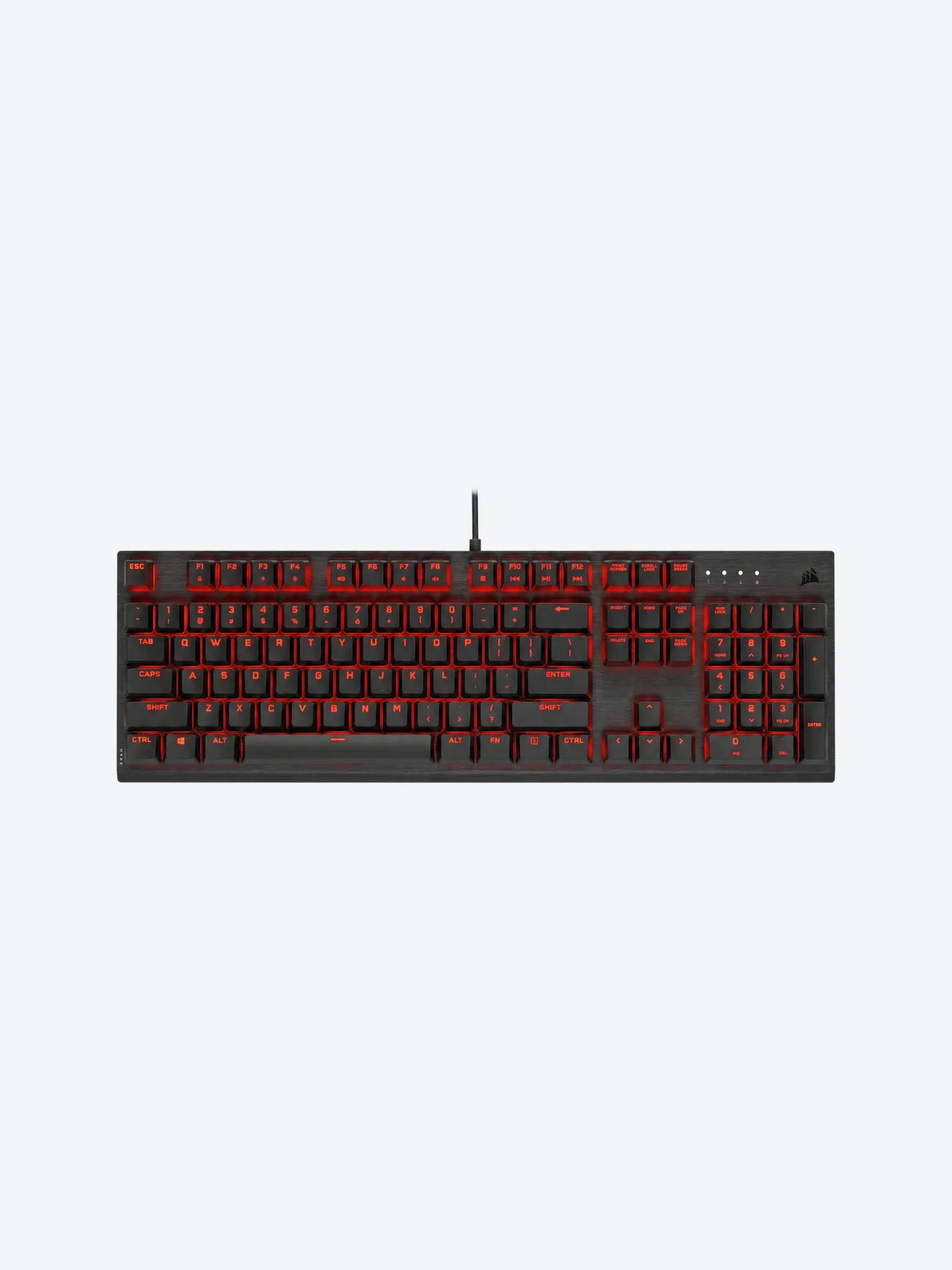 TECLADO GAMING CORSAIR K60 PRO MECANICO RED CHERRY LED