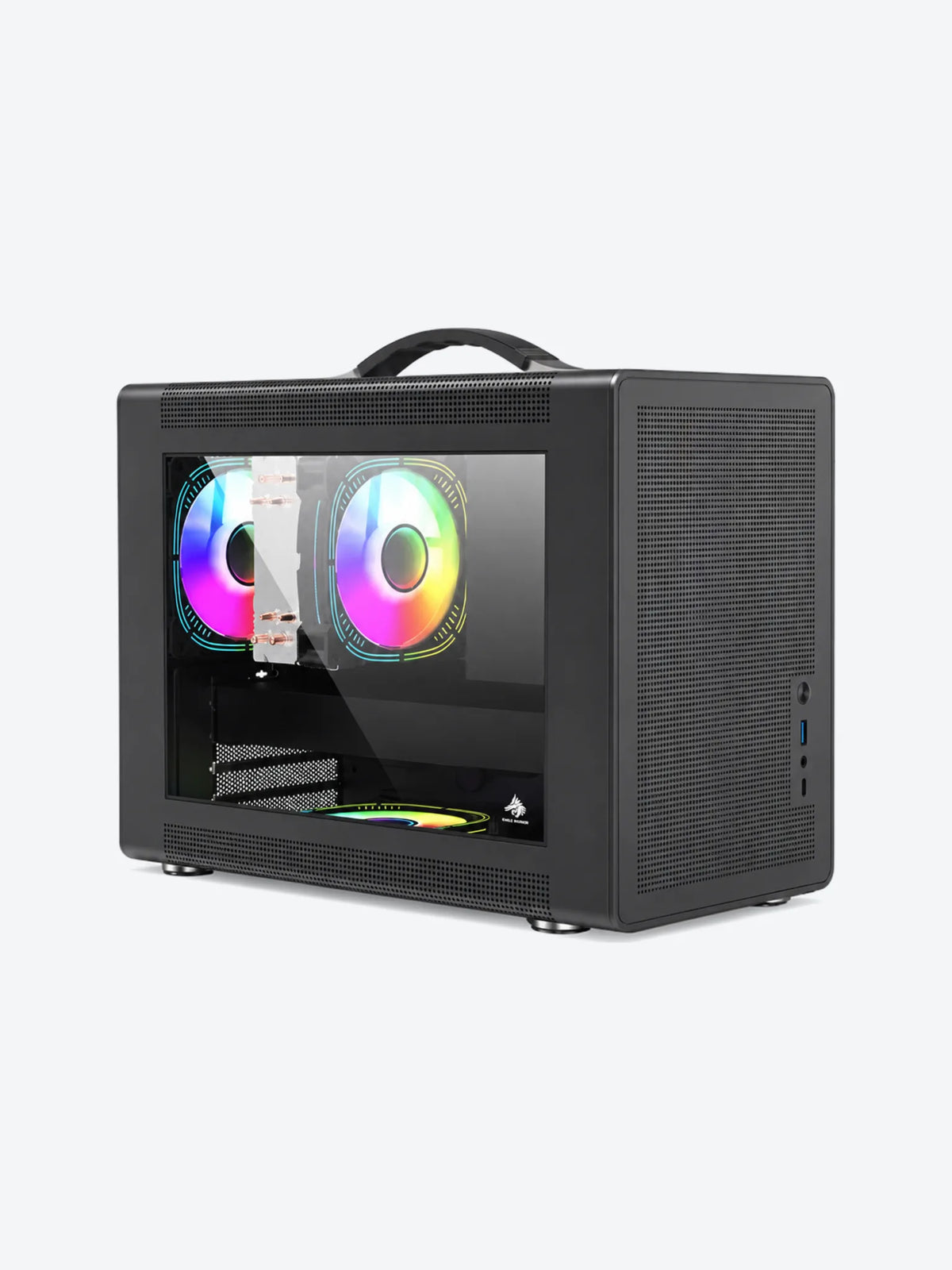 CASE GAMING  EAGLE WARRIOR MICRO ATX CG10Z7RA001C  FRONTAL MESH VIDRIO TEMPERADO-1