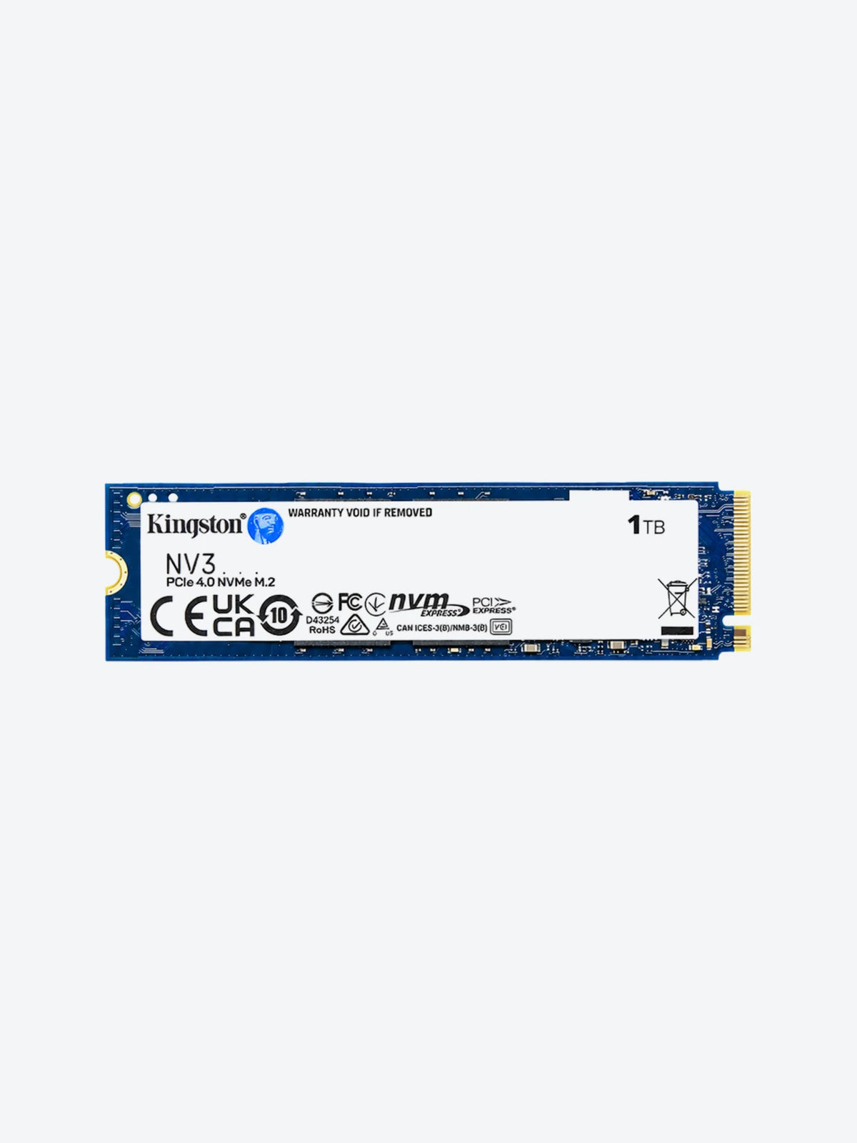 HD INTERNO SOLIDO 1TB PCIe 4.0 NVMe KINGSTON NV3 SNV3S/1000G-1