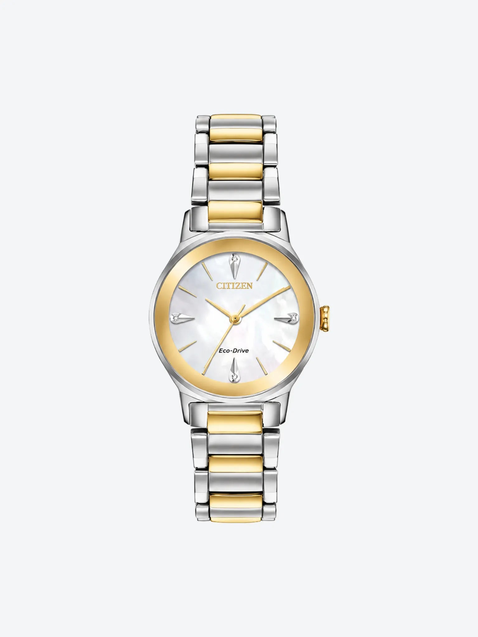 Citizen Reloj de Pulsera Anlogo de Dama - Plateado con Dorado-1