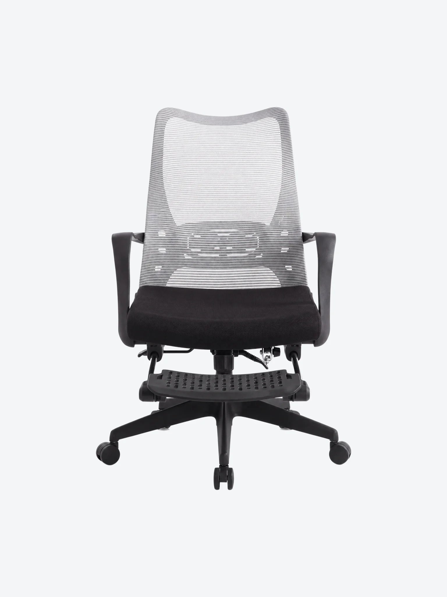 Silla Ejecutiva MG-WB-007-A1-BK De Tela Con Respaldo Color Gris con Asiento Negro