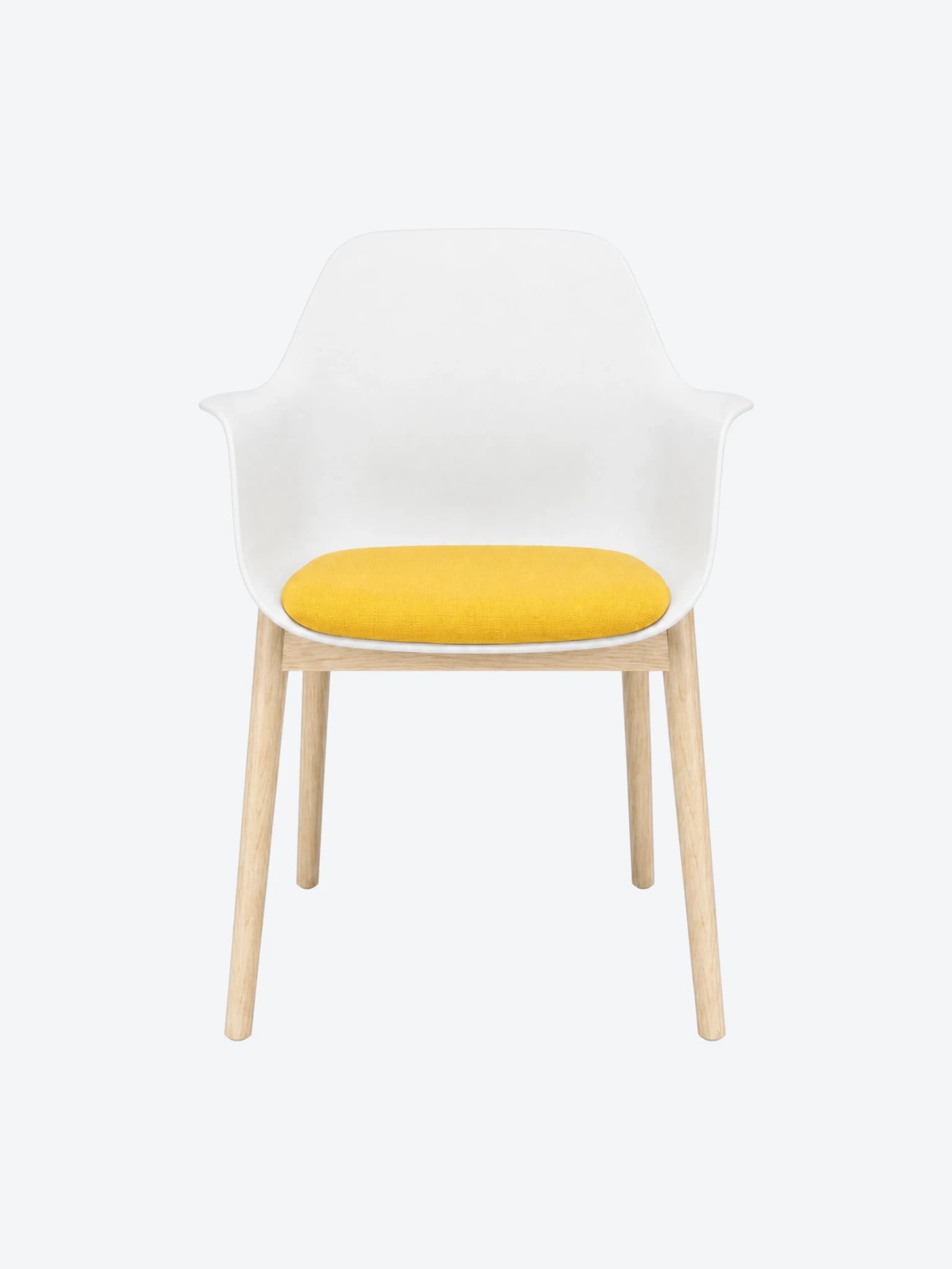 Silla de Espera WRK-KITE-CHAIR-E2 Color Blanco con Asiento Amarillo