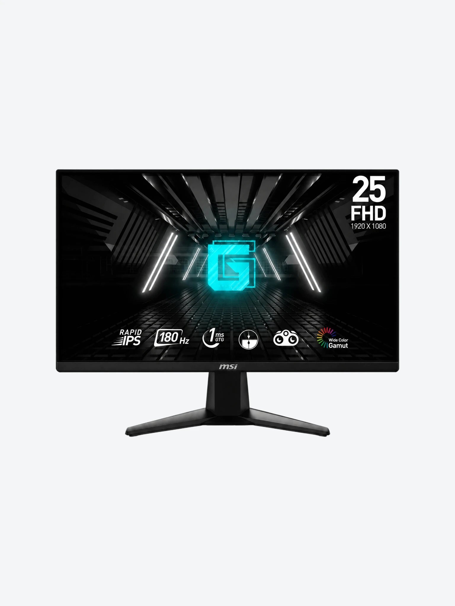 Monitor Gaming MSI 24.5" G255F 9S6-3BC01M-001 1920x1080 180Hz 1MS FreeSync FHD IPS Color Negro-1