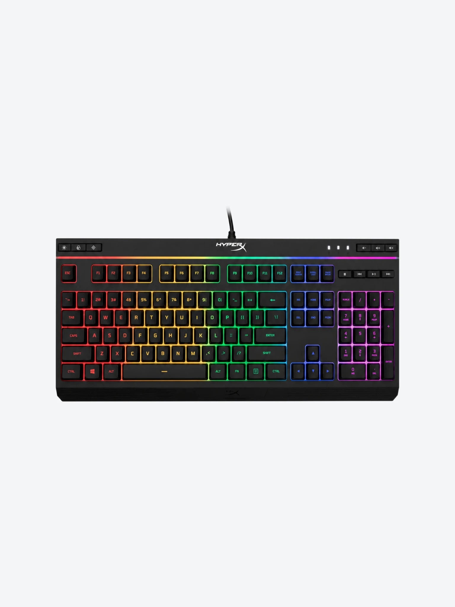 Teclado Gaming HyperX Alloy Core RGB RGB Español Color Negro
