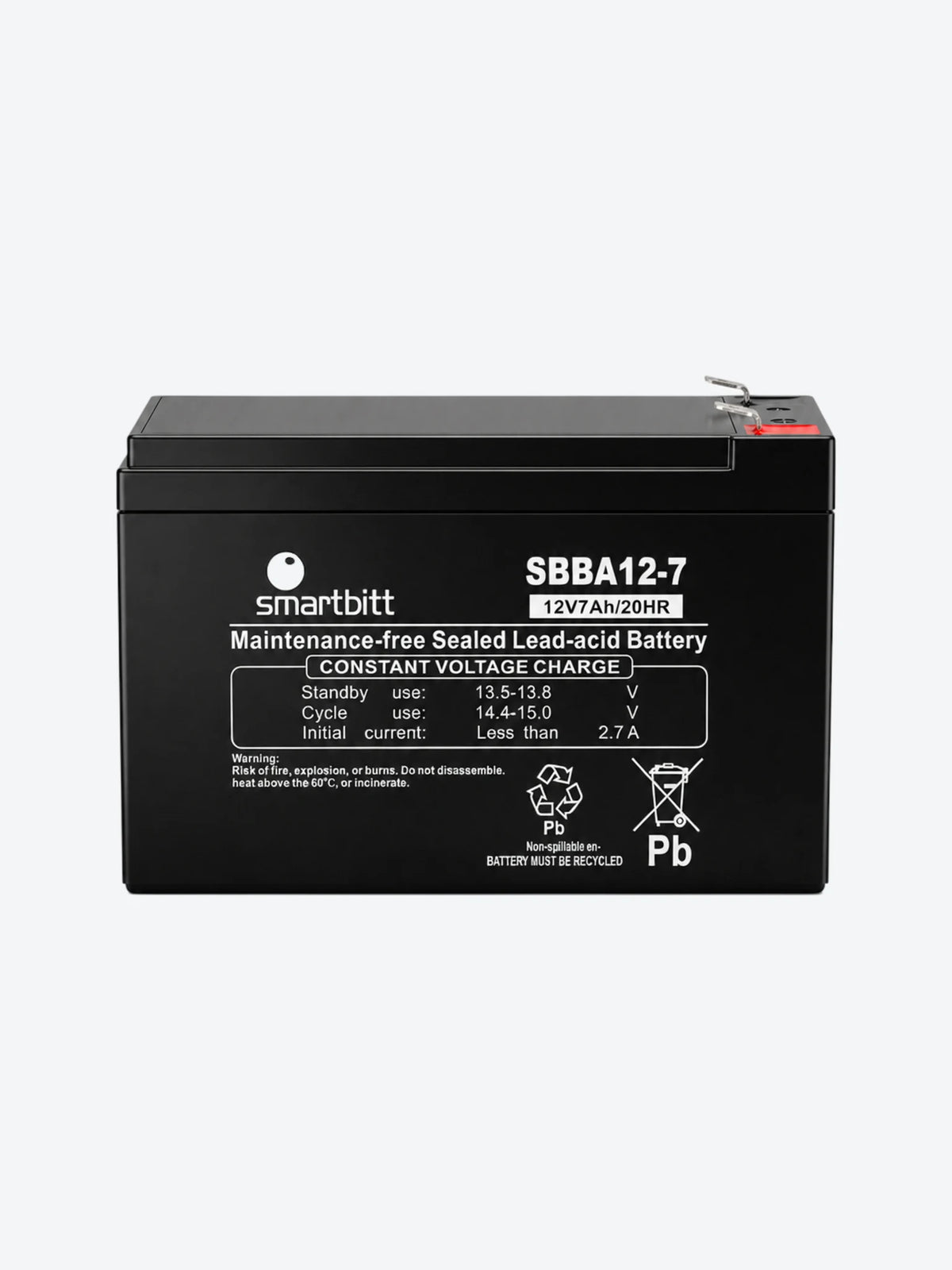 BATERIA SMARTBITT PARA UPS 12V 7AH SBBAT-12V7AH-1