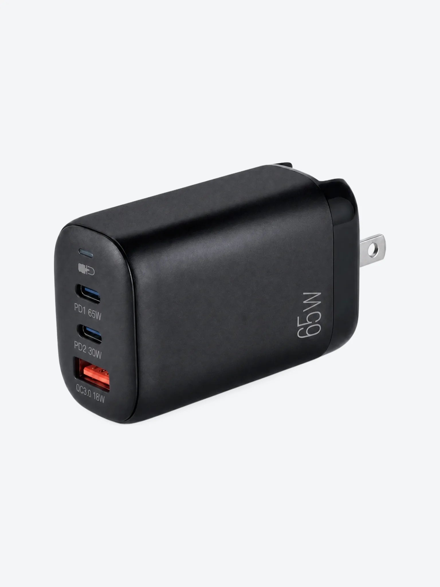 Cargador de Pared Argom ARG-AC-0126BK Volta P8 65W Dual PD Tipo C + USB Enchufe Plegable