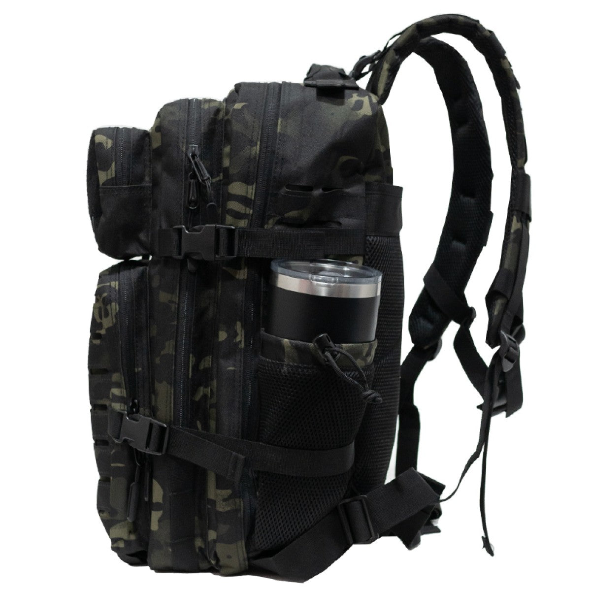 Mochila Roca Negro Camo-3