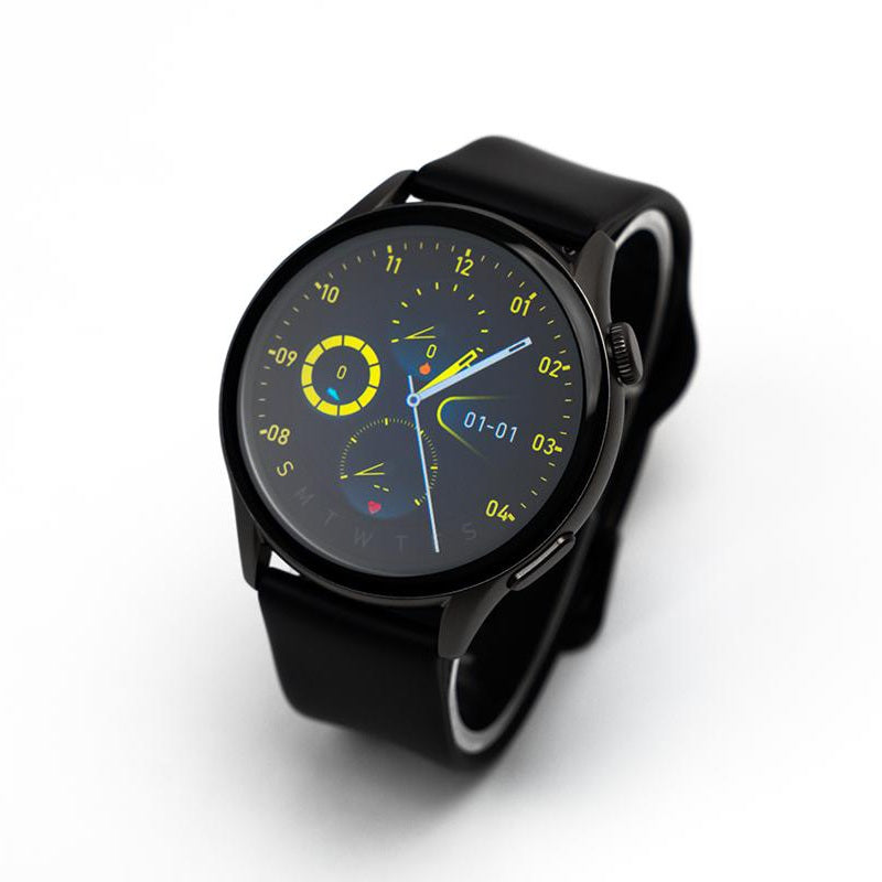 Reloj T7 Negro + Pulsera azul c/bordado-7