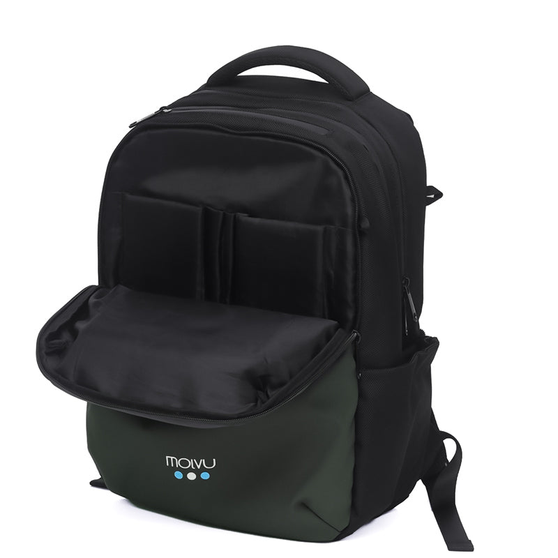 Mochila Zacualpa 15 Negro Verde-3