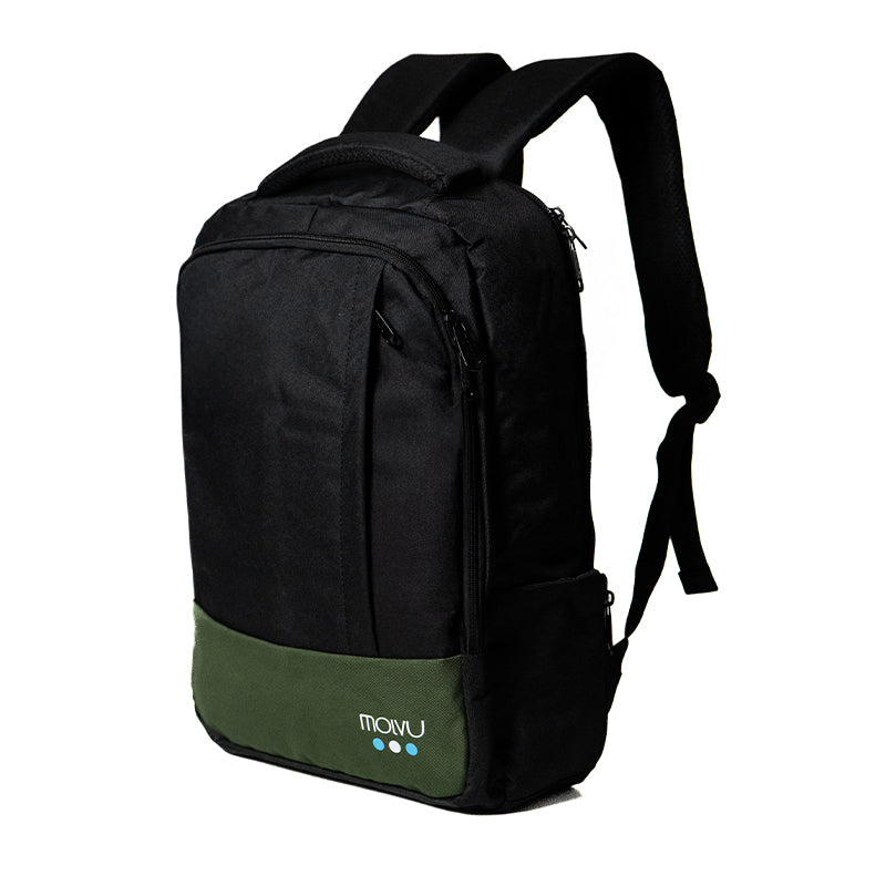 Mochila U2 Negro Verde-11