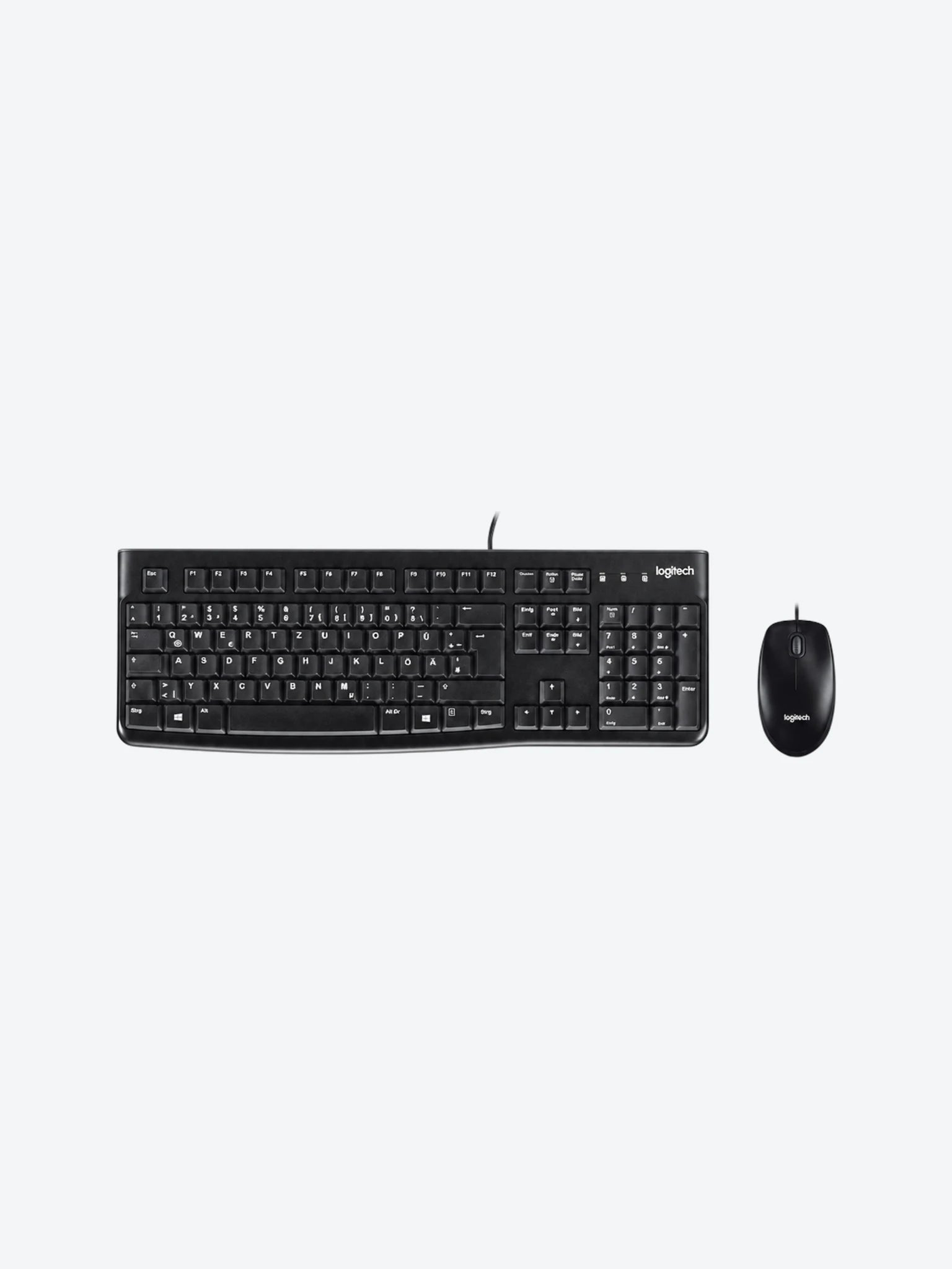 COMBO LOGITECH TECLADO Y MOUSE ALÁMBRICO MK120 NEGRO
