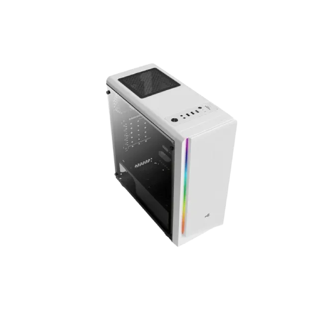 Case Gamer AeroCool 2210-23110080 Rift Media Torre RGB LED Vidrio Templado Color Blanco-4