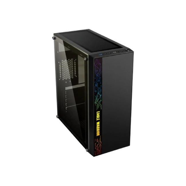 CASE GAMING  EAGLE WARRIOR CG17Z3RA001C MID TOWER SIN VENTILACIÓN INCLUIDA CON VIDRIO FRONTAL Y LATERAL CON ILUMINACIÓN LED-5