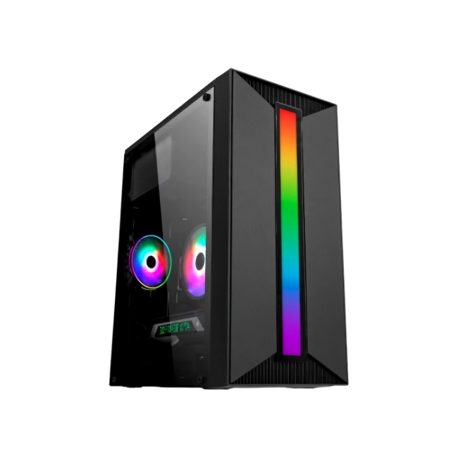 CASE GAMING RGB EAGLE WARRIOR CM16KTRA001C MICRO ATX PANEL LATERAL ACRILICO USB 2+ AUDIO +U3 H350 RGB STRIP