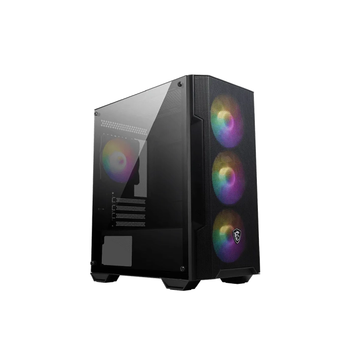CASE RGB MSI MAG FORGE M100A MINI TOWER VENTILADORES 4 DE 120MM CON VIDRIO LATERAL Y MALLA FRONTAL 306-7G20A21-809-1