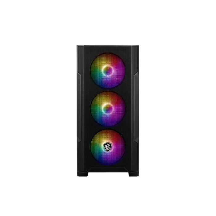 CASE RGB MSI MAG FORGE M100A MINI TOWER VENTILADORES 4 DE 120MM CON VIDRIO LATERAL Y MALLA FRONTAL 306-7G20A21-809-3