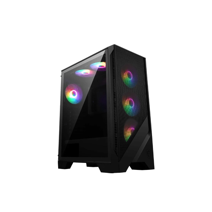 CASE RGB MSI MAG FORGE 120A AIRFLOW MID TOWER VENTILADORES 6 DE 120MM CON VIDRIO LATERAL Y MALLA FRONTAL 306-7G23A21-809-1