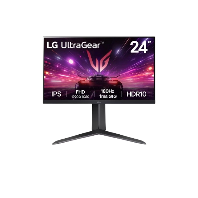 Monitor Gaming LG 24" 24GS65F FHD 1920x1080 180Hz 1MS HDR10 HDMI DisplayPort  Color Negro-1