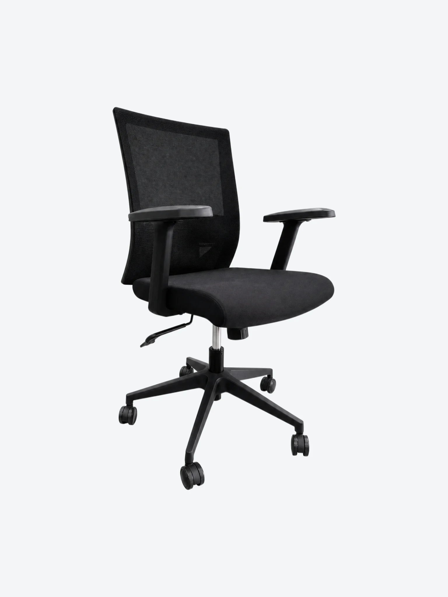 Silla de Oficina MG-WB-020-B1-BK De Tela Con Respaldo Color Negro