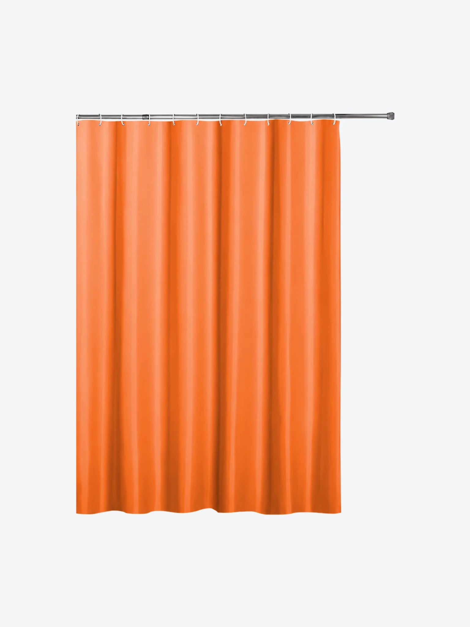 SET CORTINA DE DUCHA NARANJA SUAVE POLIESTER 183X183 CM-1
