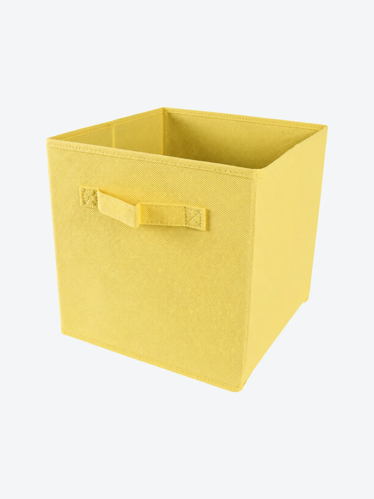 CUBO DE TELA, 28X28X28CM, AMARILLO