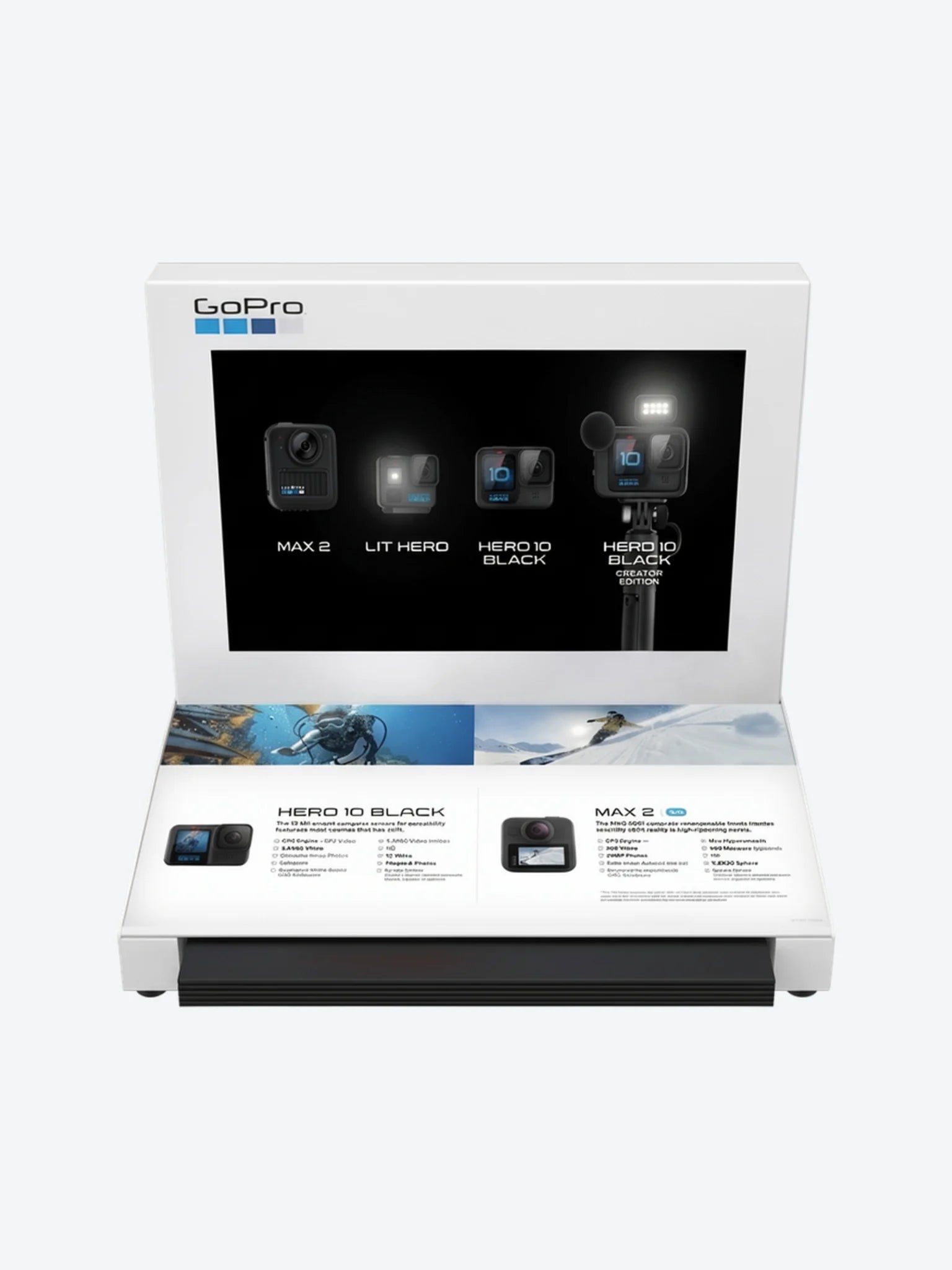 DISPLAY METAL COUNTER TOP MINI POP GOPRO-1