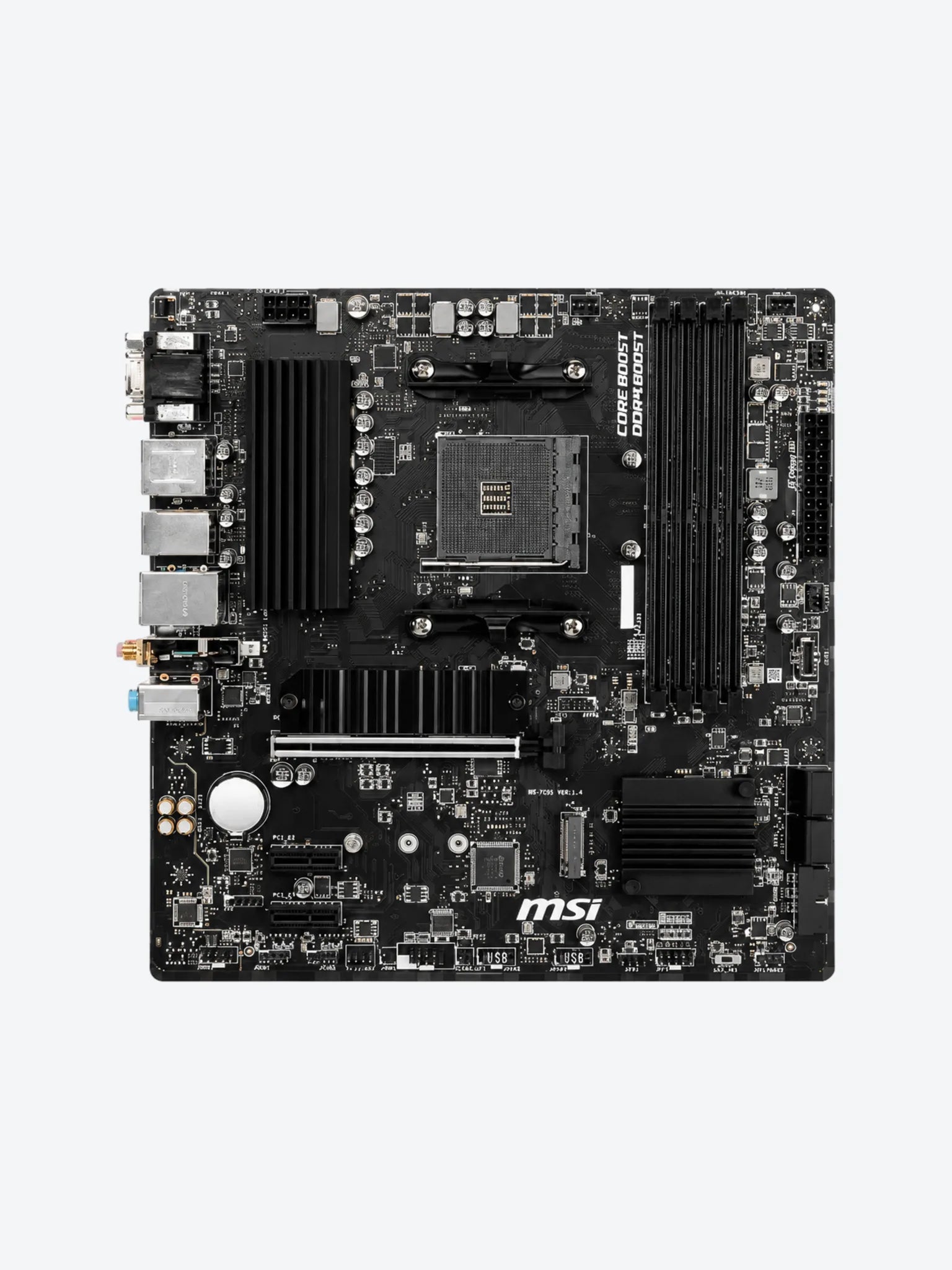 Tarjeta Madre MSI B550M PRO-VDH DDR4 AM4 MICRO-ATX DDR4 911-7C95-084 Color Negro