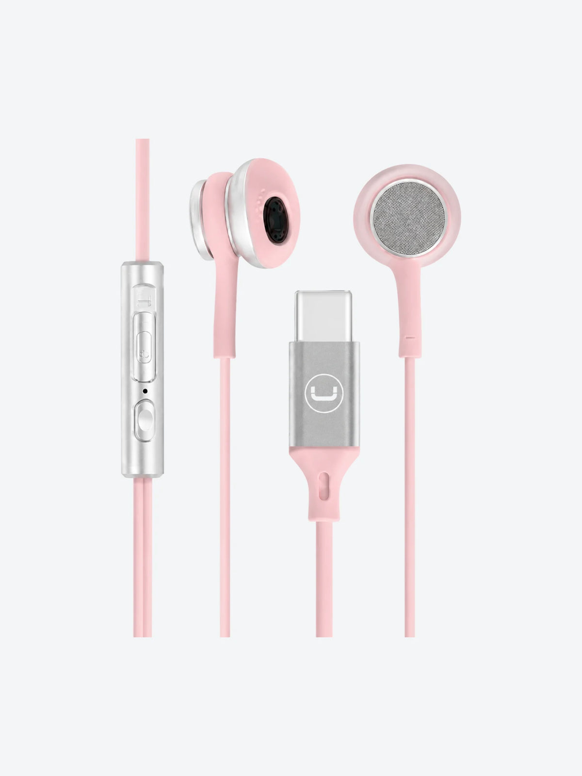 Audfonos In-Ear Unno Tekno HS7005PK USB-C Ultra Rosado