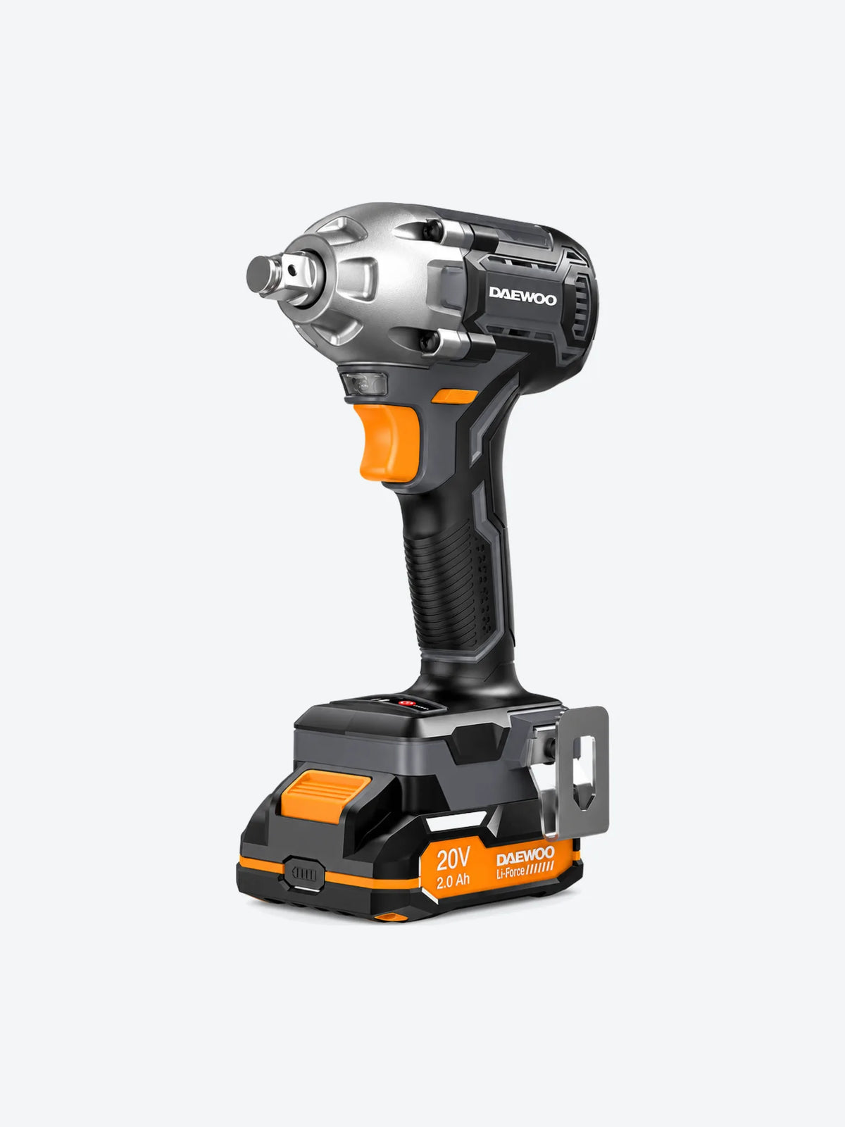 Pistola de impacto inalambrica 1/2" 20 V Daewoo incluye 2 baterias 2.0 Ah y cargador
