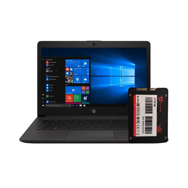 Combo Laptop HP+ base con ventilador  xtech xta-155+ mouse logitech g203-1