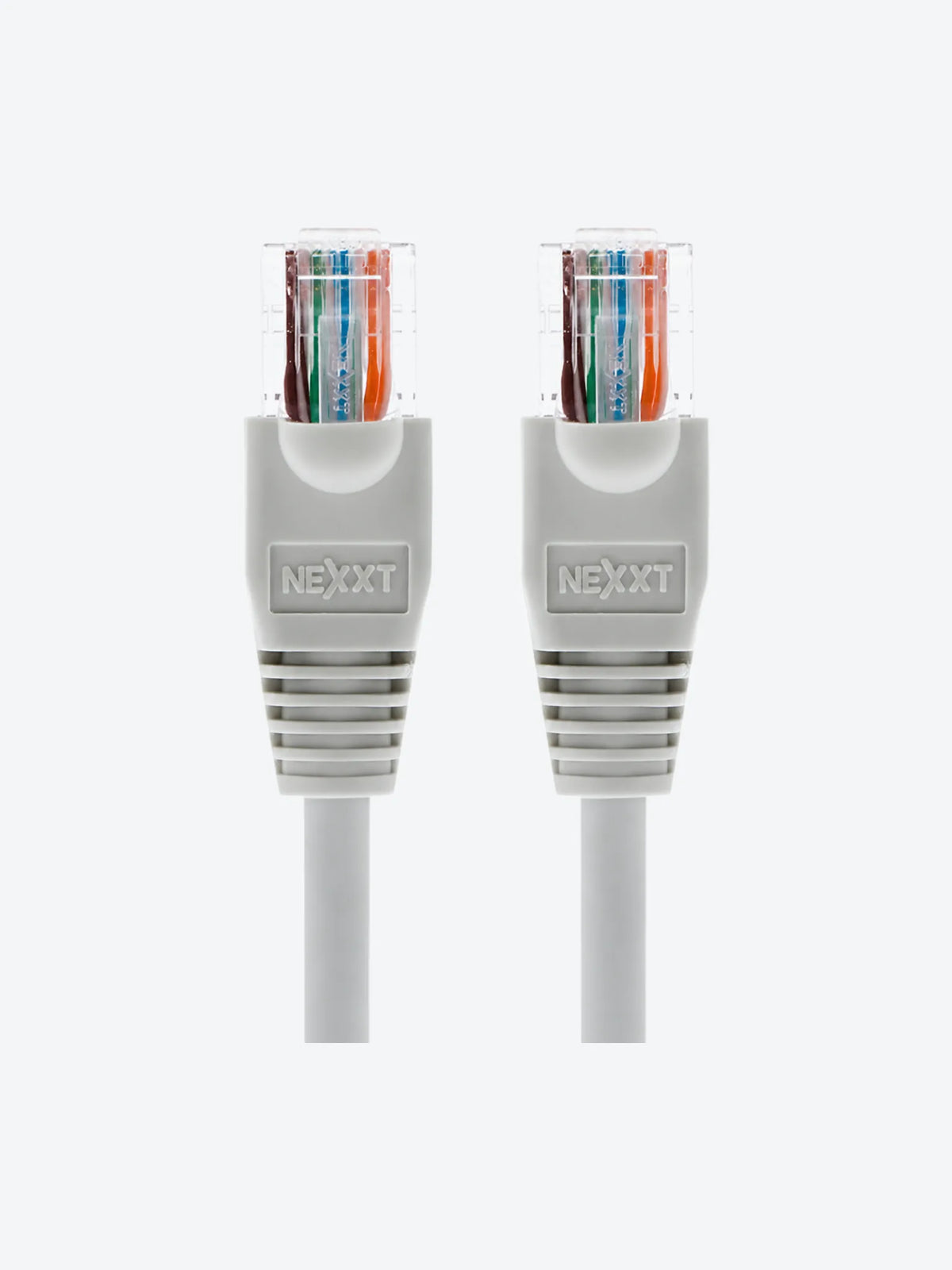 Nexxt - Cable de interconexión - RJ-45 (M) a RJ-45 (M) - 90 cm - UTP - CAT 5e - moldeado, trenzado - gris-1